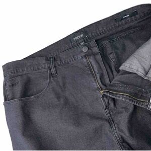 Huckberry Proof Rover Pants Canvas Jeans Mens 38x34 Stretch Charcoal Black Work